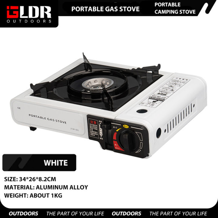 Outdoor Cassette Stove With Gas Tank Complete Set Picnic Strong Fire