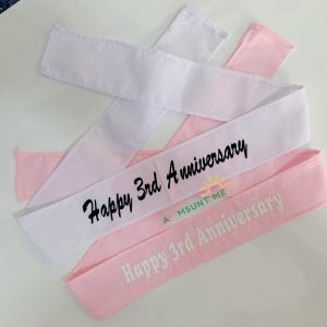 N030 ผ้าคาด สั่งสกรีนข้อความ