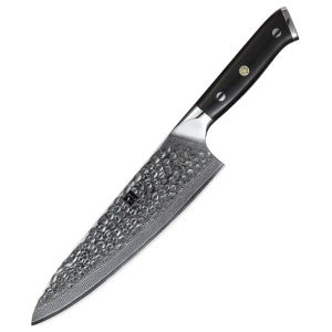Xinzuo B13H Damascus Steel Ebony Wood Handle Series - Pisau Dapur