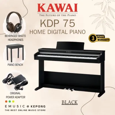 Kawai KDP-75 88-Key Digital Piano Home Portable Electric Piano Keyboard (KDP75 / KDP 75)