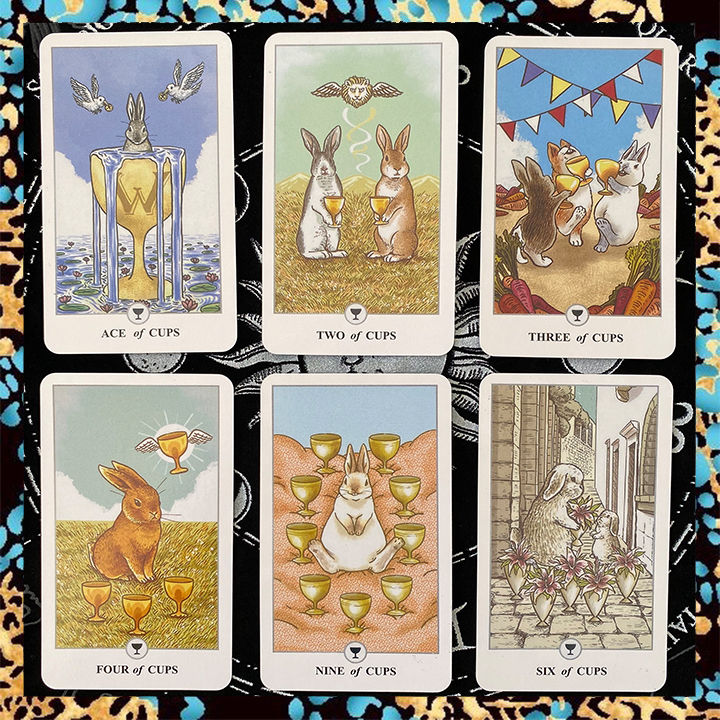 Lunalapin Rabbit Tarot Card Deck | with Paper Guide Book