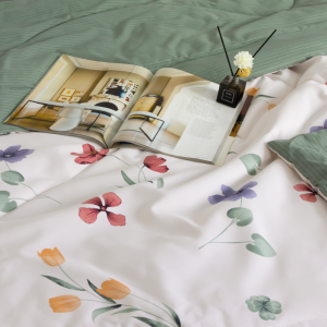Bộ drap áo gối kèm mền chần NIN Calisto 2024 1m6 1m8 ga giường cotton bo chun bọc nệm bedding set bedsheet with comforter set duvet quilt