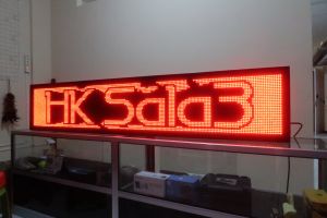 Running Text Merah 40x170Cm Wifi Outdoor