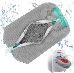 1/2 PCS Shoe Washing Machine Bag Portable Sneaker Laundry Bag for Shoes Reusable and Durable Shoe Laundry Bag for Washer and Dryer Organizer Suitable for Cleaning Shoes Gym Tennis Basketball Shoe Storage