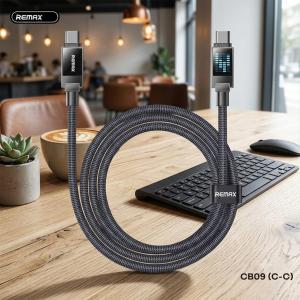 Cáp sạc nhanh Remax CB09 Type-C to Type-C công suất 240W truyền dữ liệu ổn định