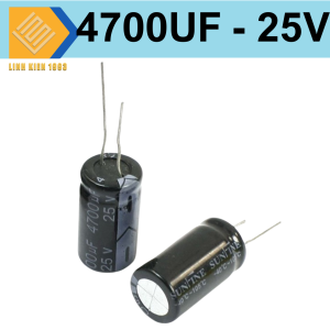 ( 4 CON ) Tụ 4700uf  25V tụ hóa 4700uf25V