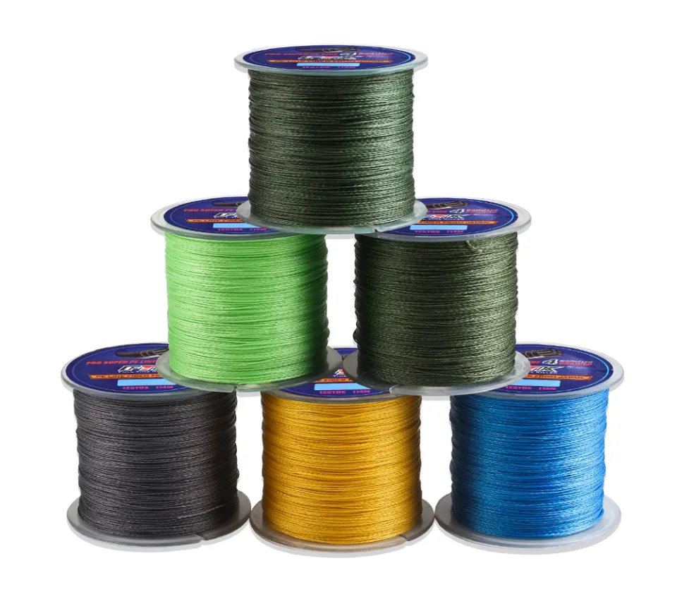 FTK 114M PE Braided Wire Fishing Line 125Yards 4 Strands 0.10mm-0.40mm  8LB-60LB Incredibly Strong Multifilament Fiber Line