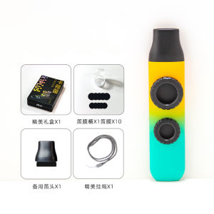 YUETU Kazoo Lightweight Portable For Beginner Flute Instrument Music Lovers Woodwind Instrument Simple Design LightweightKazu Flute Double Flute lubangAlat muzik rakan kongsi Tar