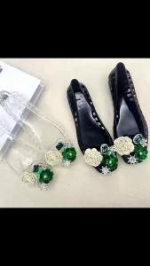 [Free Shipping] Korean Transparent Jelly Shoes Crystal Slip-On Sandals Retro Clogs Shallow DIY Square-Toed WomenS Shoes