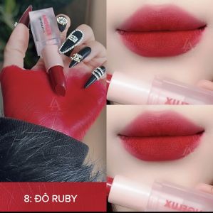 Son Thỏi ANGELUX Màu Lì Tươi Tắn Lâu Trôi Cả Ngày 3.6G <08_Đỏ Ruby>