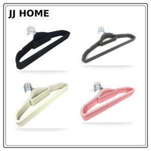 【JJ HOME】 50 Pcs Velvet Non-Slip Clothes Hanger/360 Degree Flexible Turning/Space Saving Ultra Thin Hanger
