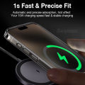 [Ultra Slim]Sanptoch Magsafe Crystal Clear Phone Case 13 / 12 Pro Max Non-yellowing Transparent PC Cover For iPhone 16 15 14 Plus Thin & Light Protection Casing. 