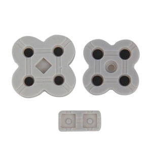 Controller Conductive Rubber Pad Silicone Adhesive Keys Button Pads Kit Repalcement Accessory for NDSL Game Controller