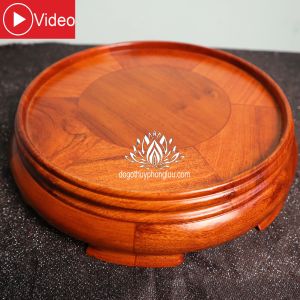 Kỷ tròn đôn tròn đế bát hương gỗ hương đế bát hương cao 6 mặt 12 đến 30cm