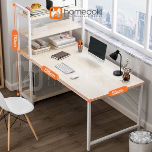Homedoki Meja Belajar Minimalis/Meja Gaming Minimalis/Meja Komputer Minimalis/Meja Belajar Aesthetic/Meja Belajar Anak