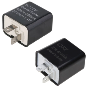 Motorcycle 12V LED Turn Signal Flasher Prevent Fast Flashing Adjustable Buzzer Electronic LED Flasher Relay
