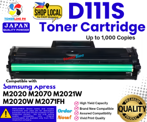 MLT D111S Toner Cartridge for use and Compatible with Xpress M2022  M2020 M2021 M2020W M2070 M2071