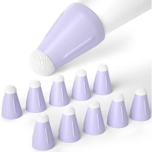 Anti-Drop Silicone Fiber Tips Case For Apple Pencil 2 Generation /1st Ge Noiseless Non-Slip Protective Nib Cap Cover