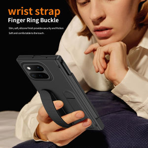 0930[Local Stock] Christmas Halloween For Google Pixel 11 10 Pro Fold Vertical Wristband Case Grip Ring-Cum-Portable Stand Pen Slot Hinge Protection Free Stylus Cover h261009