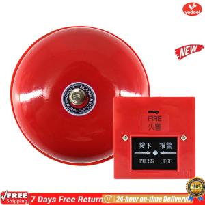 [VOF] Manual Call Point Fire Alarm with Key Sound and Light Fire Alarm Fire Warning Siren for Home Or Office