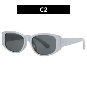 (GENTLE MOSCOT) Korean Square Fashion Shades Anti UV Retro Cat Eye Sunglasses for Women Sun Glasses