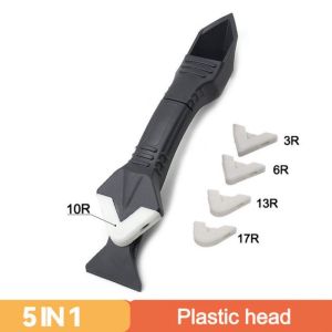 【delivery today】Multipurpose Silicone Trowel Scraper Glue Remover Finisher Smooth Angle Corner Sealant Grout Kit Tool Set ALAT SUDUT GAM Double Head Metal Glass Glue Squeegee Home Improvement Beauty 铲胶器