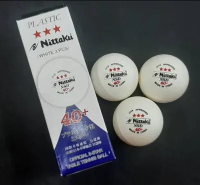 NITTAKU PING PONG BALL 3 STAR 40+