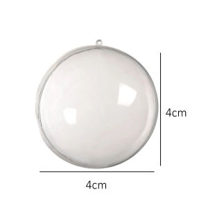 MR Bola Natal Akrilik 4cm 5cm 6cm Hiasan Pohon Natal Bisa Dibuka DiIsi Hiasan Natal Acrylic Ball