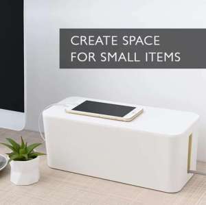 Power Cord Board Storage Box Hub Cable Box Wire Sorting Box. Modern Minimalist Portable Cable Box to Organize and Hide Messy Rope Storage Box