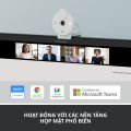 Webcam Full HD Logitech Brio 300 Màn che ống kính, Micrô giảm tiếng ồn, USB-C, được chứng nhận cho Zoom, Microsoft Teams, Google Meet, tự động điều chỉnh Ánh sáng. 