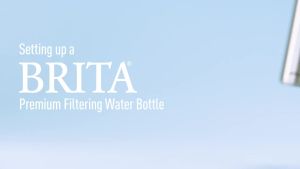 Brita Hard-Sided Plastic Premium Filtering Water Bottle BPA-Free Reusable Replaces 300 Plastic Water Bottles Filter Lasts 2 Months or 40 Gallons Includes 1 Filter Night Sky - 26 oz.