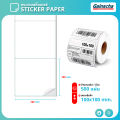 สติ๊กเกอร์ความร้อน สติ๊กเกอร์ลาเบล บาร์โค้ด ใบปะหน้าพัสดุ ฉลาก 100x100 mm 500แผ่น ไม่ใช้หมึกพิมพ์ คุณภาพดี Thermal Sticker. 