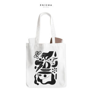 PROMO TOTEBAG KANVAS TAS WANITA AESTHETIC ENIGMA