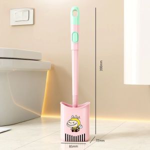Vixplorn Wall Mounted Toilet Brush Replaceable Silicone Heads 360 Deep Cleaning Refillable Bathroom Tool