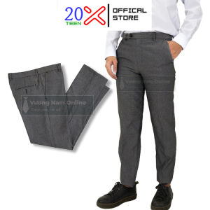 Quần tây nam công sở đen trung niên Quần âu nam ống đứng đẹp vải không phai VNO30