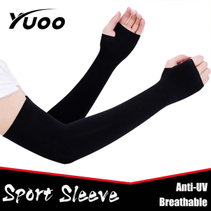 Yuoo 1Pair Ice Arm Sleeves Sun Protection UV Protection Cover Cycling Arm Cover Cooling Arm Sleeves
