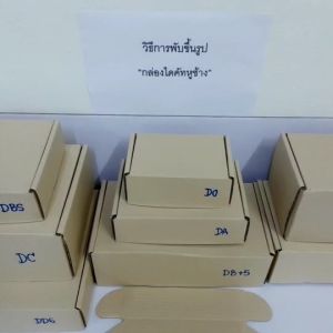 กล่องไดคัทหูหิ้ว ใส่เค้ก 2 ปอนด์ รหัส DK\_2P น้ำได้ 24W x 24L x 9H cm