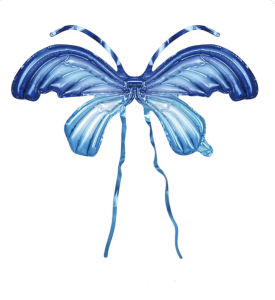 ของเล่นบอลลูนที่เป่าลมได้ ทรงปีกผีเสื้อ รูปแบบบอลลูนที่สวมใส่ได้นี้ เหมาะสำหรับใช้เป็นอุปกรณ์ประกอบการแสดงสำหรับเด็ก และเป็นอุปกรณ์ถ่ายภาพ