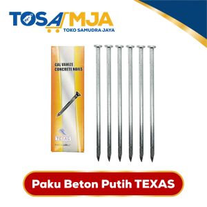 PAKU BETON TEMBOK COR PUTIH 15" 2" 25" 3" 4" 5 inch 1kotak 250gram ASLI BAJA KUAT TAJAM merk TEXAS