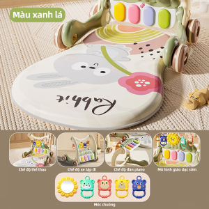 Xe tập đi 3 trong 1 BEIENS - Đồ chơi giáo dục sớm nằm chơi tập đi hoạt động thể chất và giải trí âm nhạc