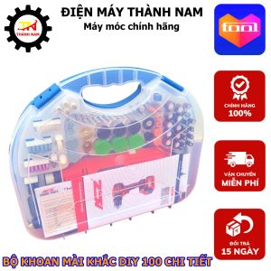 Bộ máy khoan mài khắc 100 chi tiết ACZ 6058 Malaysia công suất mạnh mẽ điều tốc nhiều cấp độ mài cắt sắc bén chính xác