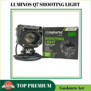 Luminos Q7 Shooting Light Led / Lampu Sorot Tembak D2 Laser Dual Tone Putih Kuning