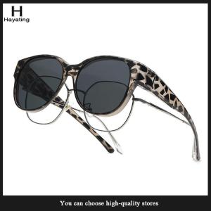Hayating Fashion Large Frame Sunglasses Cover Over Myopia Prescription Glasses Portable Men Women Vintage Fishing Driving Eyewear