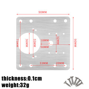 Stainless Steel Cabinet Hinge Repair Plate  - Hinge Side Plate Repair Piece Bracket Hinge Repair Plate Door