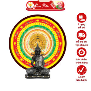 Hào Quang Cơ Phật Giáo Thiên Thủ Thiên Nhãn Bồ Tát CHÂN THIỆN MỸ Đèn Trang Trí Bàn Thờ Cho Tượng Phật HQCPG-09