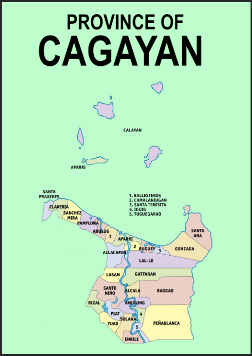 Cagayan Province Map A4 Laminated Chart | Lazada PH