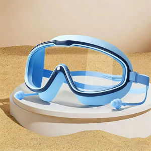 Kids Swimming Goggles Large Frame Silicone Swimming Goggles Quick Dry Anti-Fog Waterproof Goggles