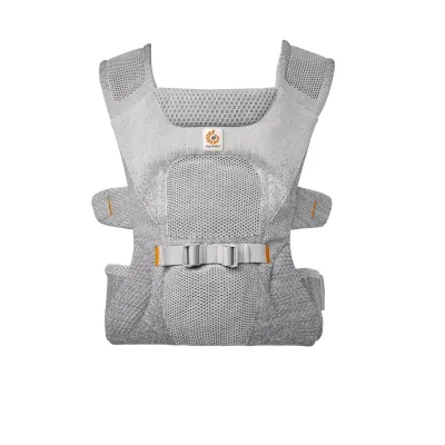 Ergobaby Aerloom Baby Carrier - Lightweight Built In Airflow Long Comfort Wearing Ergonomic Newborn Ready Lumbar Support