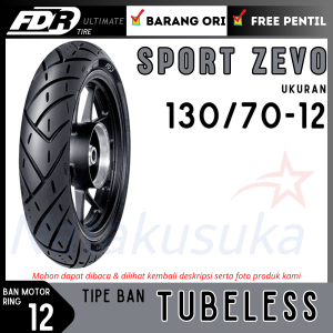 FDR Ban Motor Sport Zevo 130/70-12 Tubeless (TL) Motor Metic Ring 12