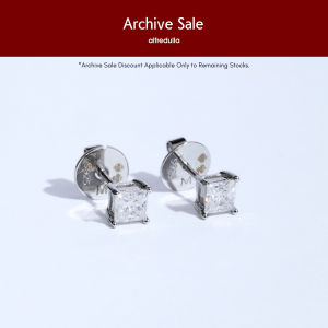 Alfredulla M 0.40ct Princess Classic Moissanite Earrings